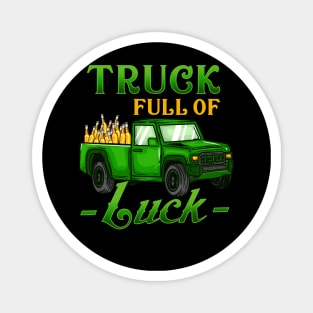 Truck full of Luck I St. Patrick's Day Brewery Truck design Magnet